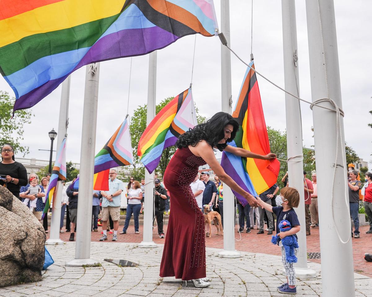 Pride Month flag raising in Salem -- photos for Salem News and Salem Magazine