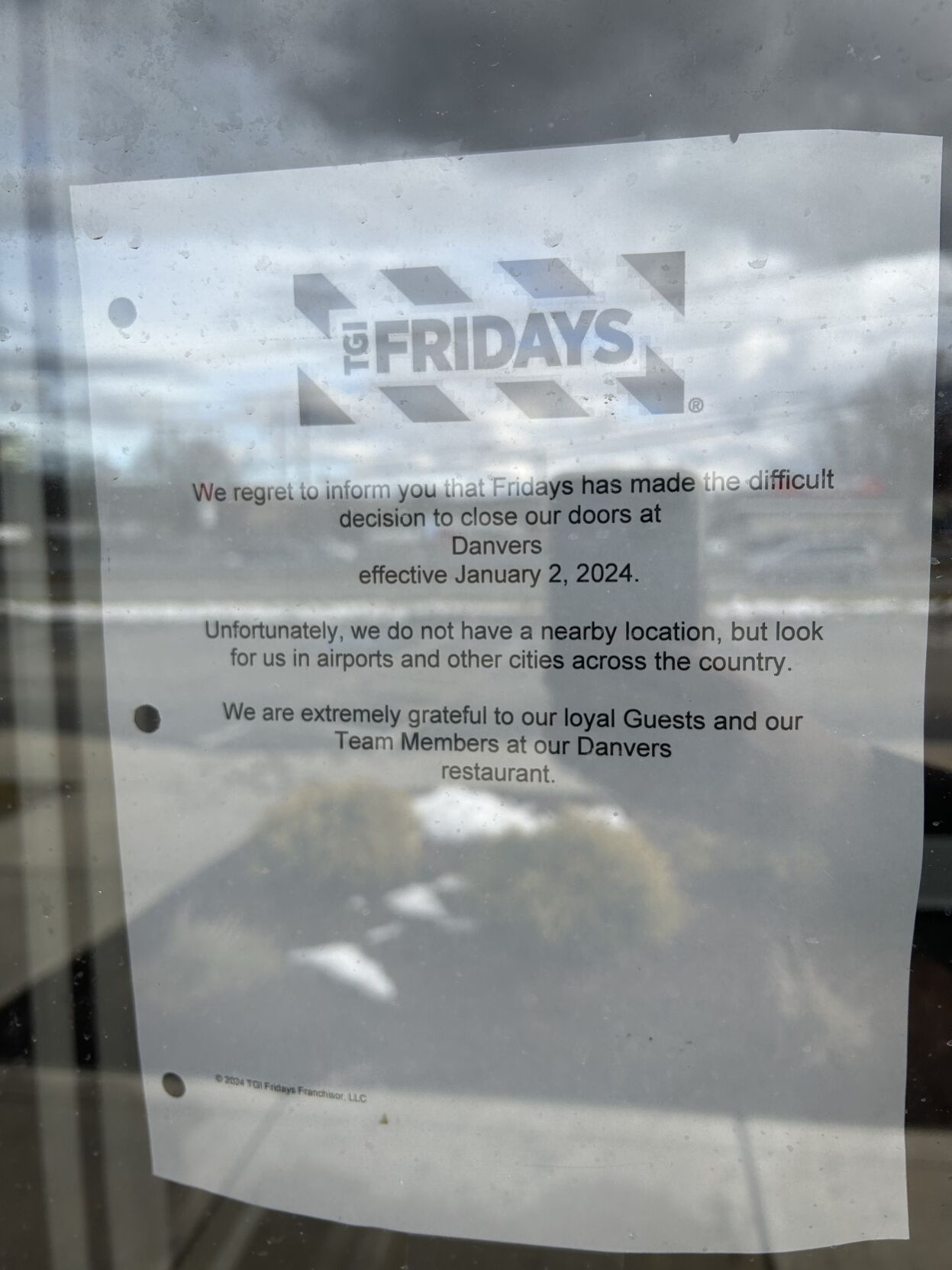 TGI Fridays Closes 6 Struggling Mass. Locations, Including Danvers ...