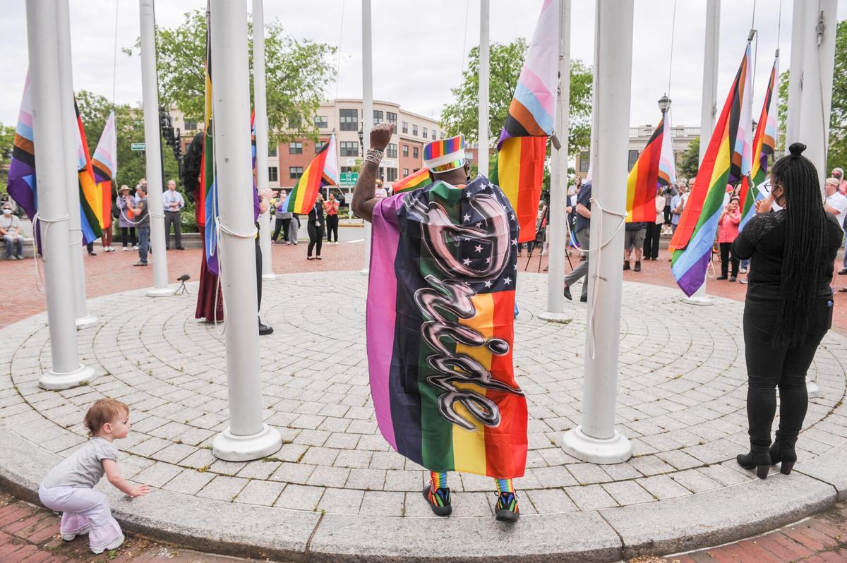Pride Month flag raising in Salem -- photos for Salem News and Salem Magazine