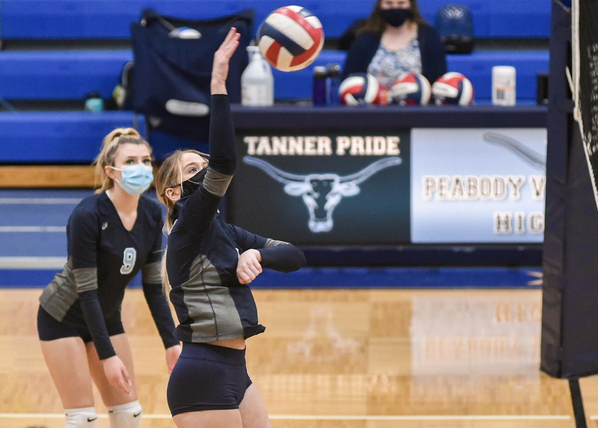 Salem at Peabody girls varsity volleyball game