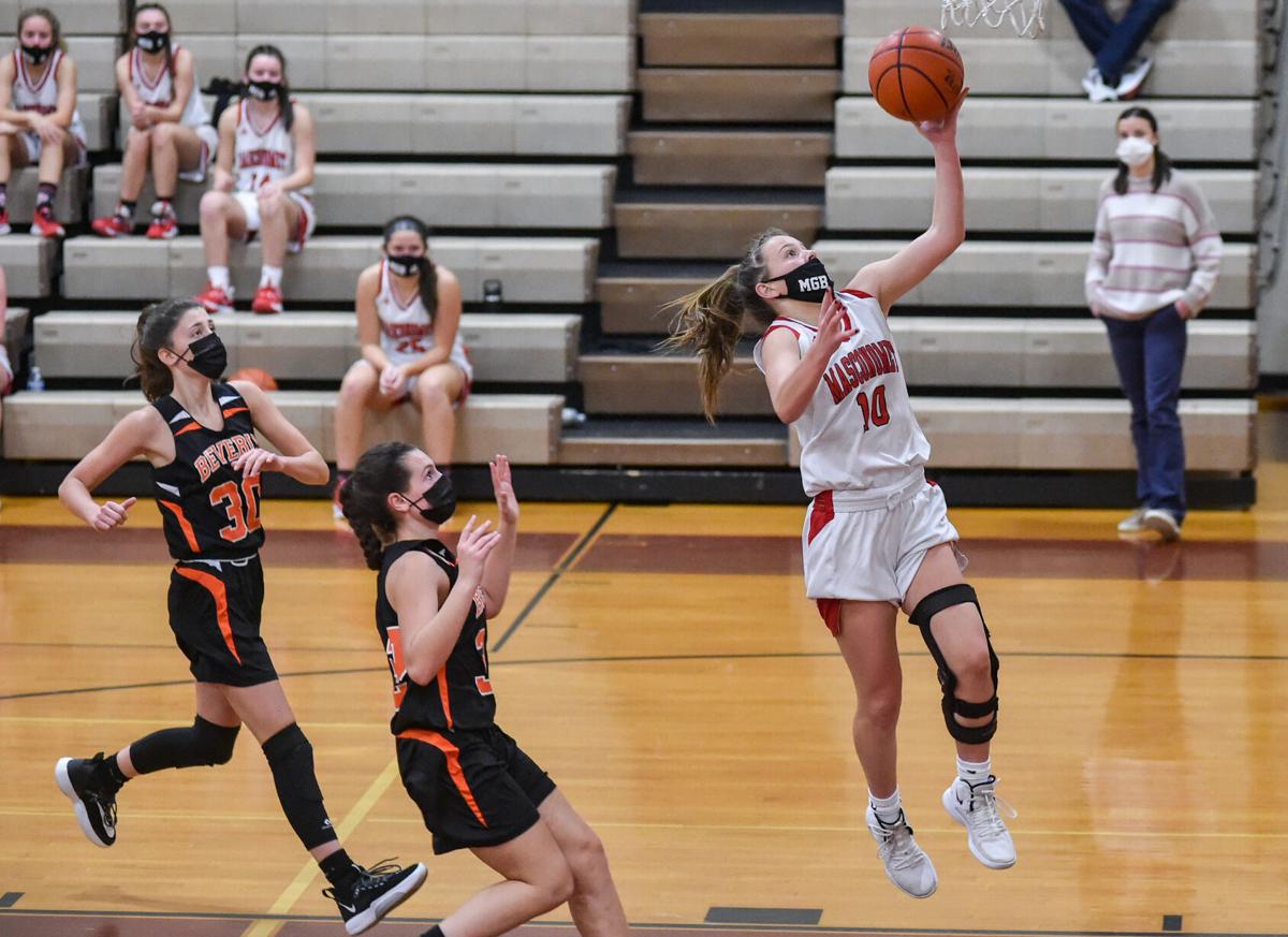 Beverly at Masconomet girls varsity basketball game