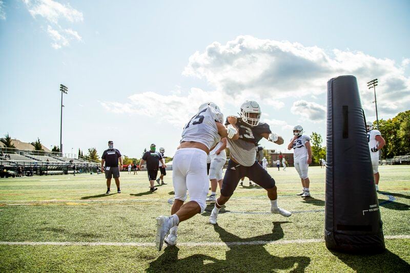 Endicott football squad making gains in practice, hoping for spring