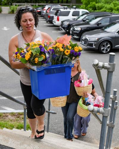 Campaign to Save the North Shore Birth Center show support with flowers and gift baskets