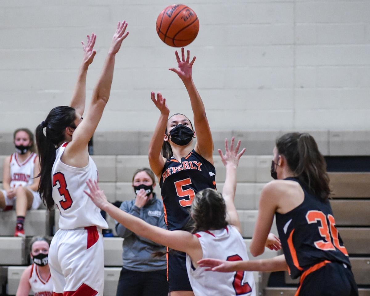 Beverly at Masconomet girls varsity basketball game