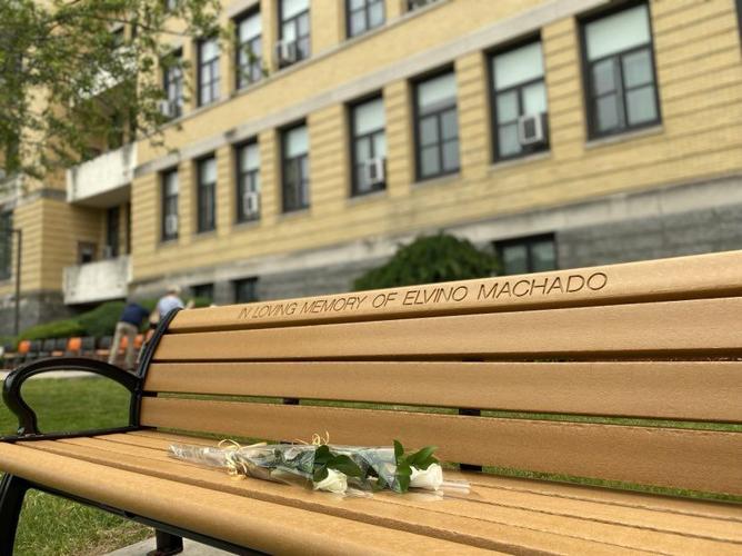 Bench dedicated to honor longtime Peabody Housing Authority resident