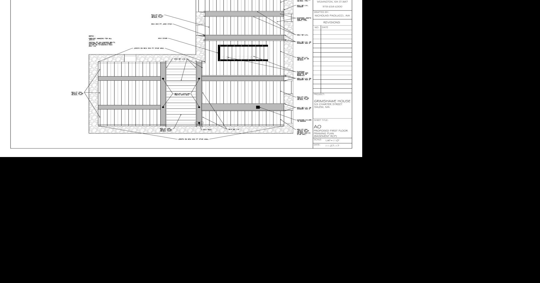 Grimshawe House plans