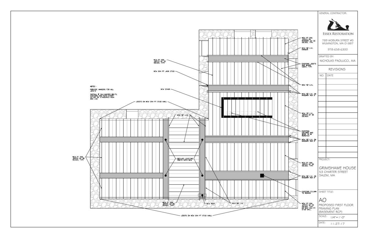 Grimshawe House plans