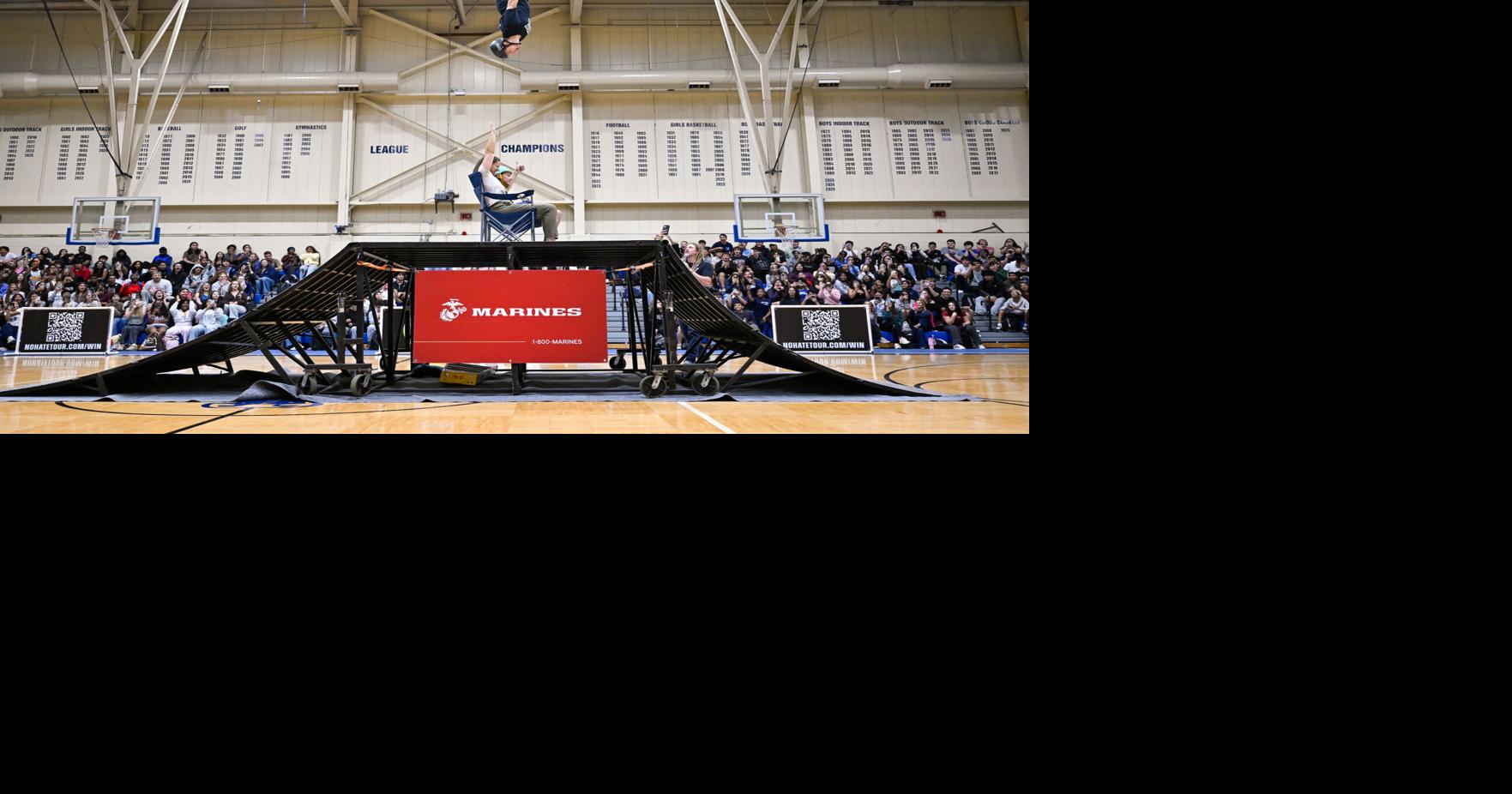 Tricks and tips: BMX riders inspire at Peabody High