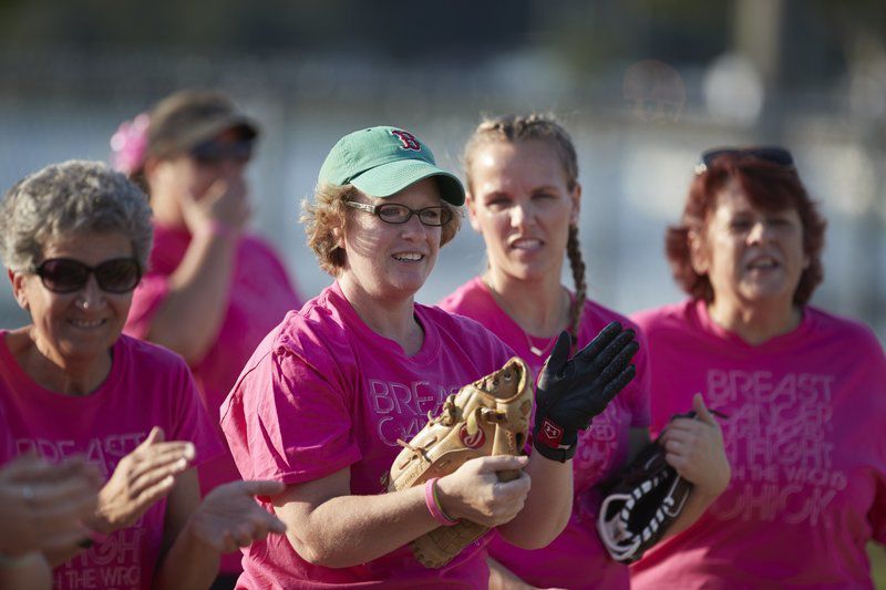 Strike Out Breast Cancer Awareness Month Baseball Softball T-Shirt