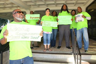 Activist group protests Ebola waste shipments