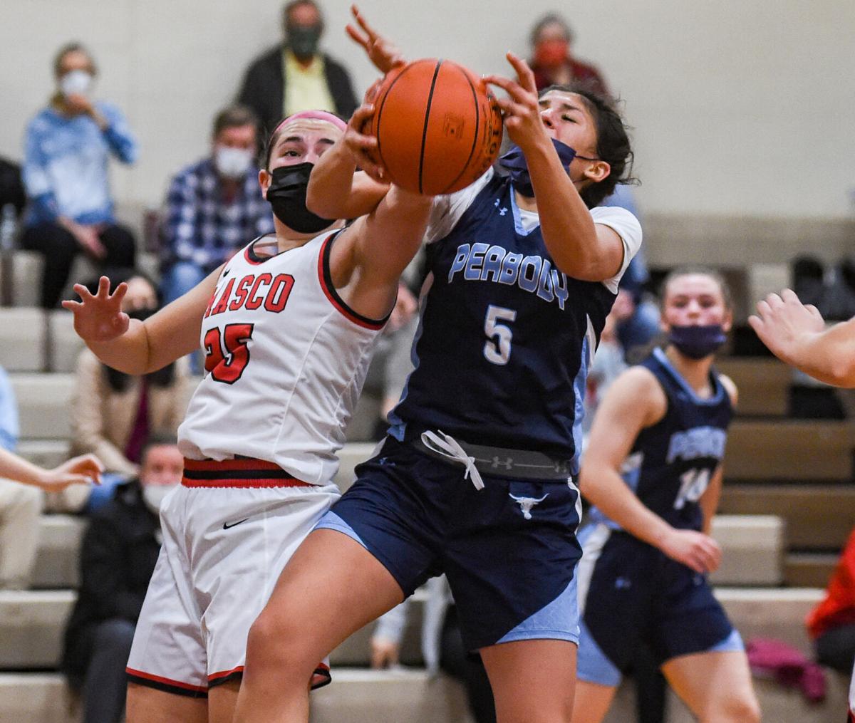 Peabody at Masconomet girls varsity basketball