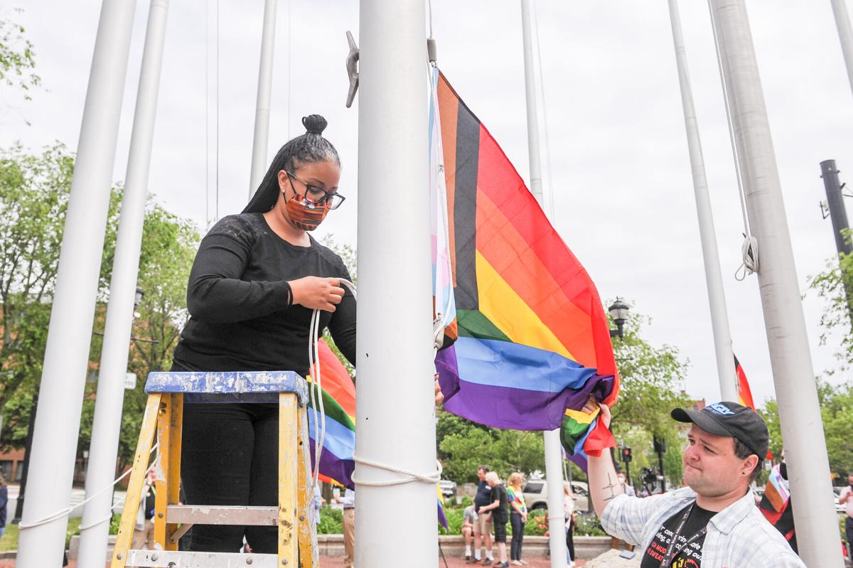 Pride Month flag raising in Salem -- photos for Salem News and Salem Magazine