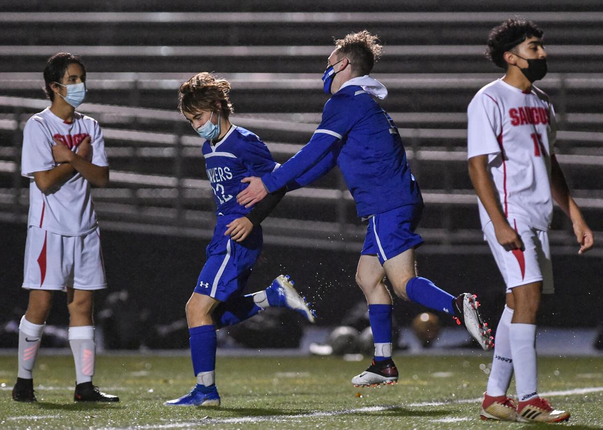 Saugus at Danvers boys varsity soccer game