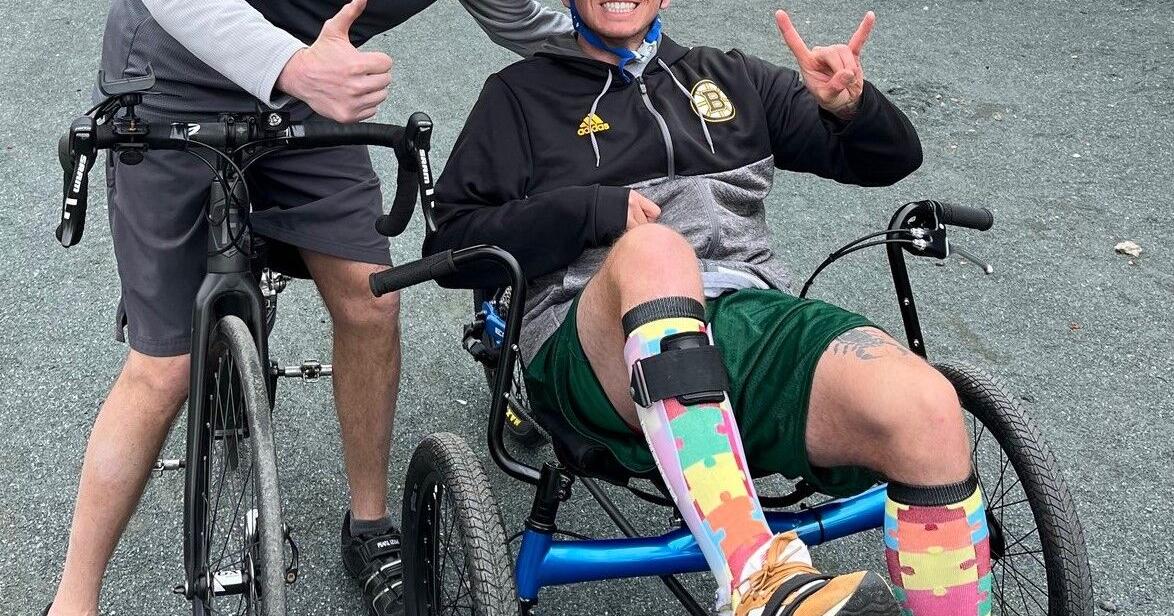 20 years after near death crash, Mercier back to riding, inspiring others