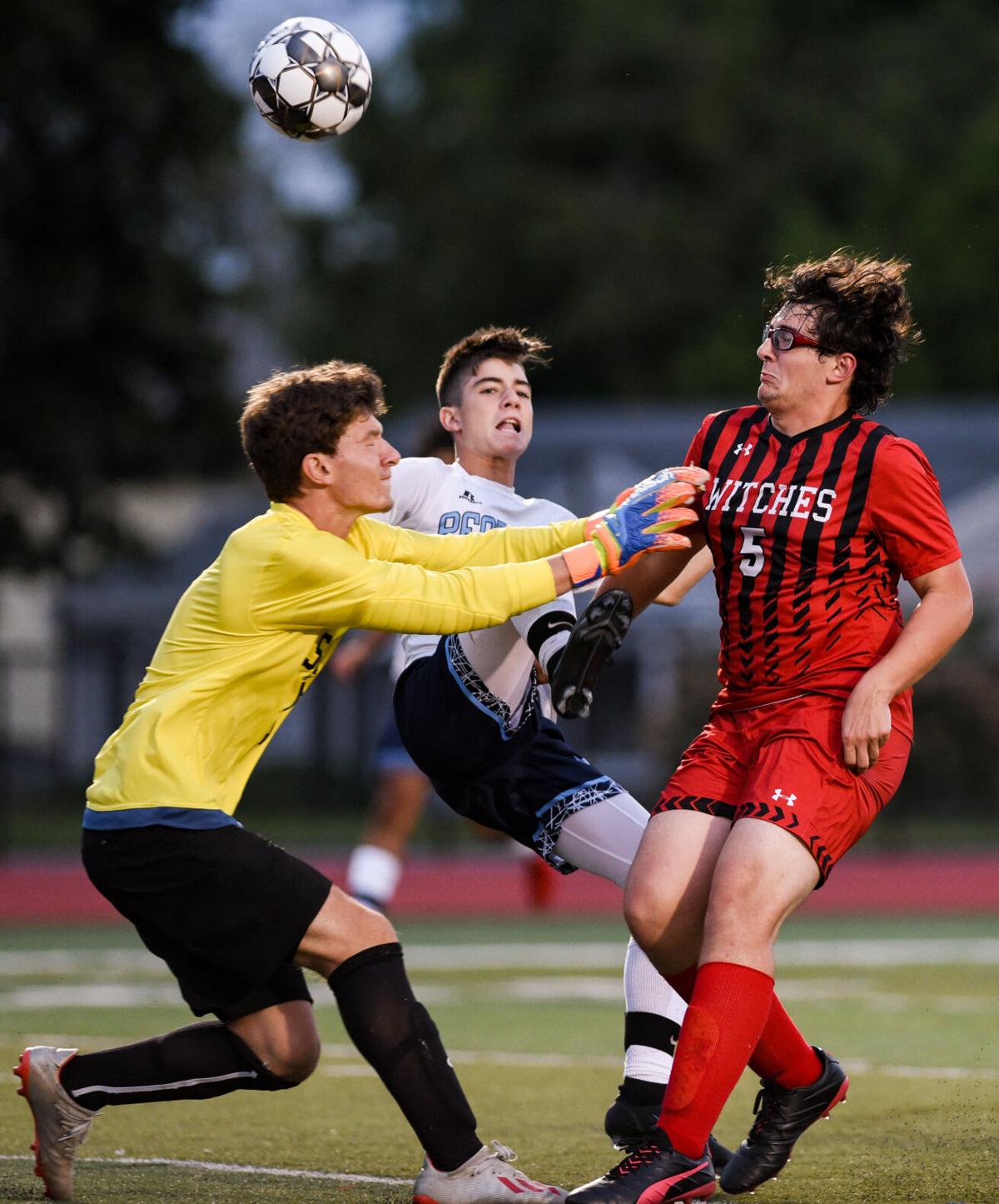 Peabody at Salem varsity boys soccer game