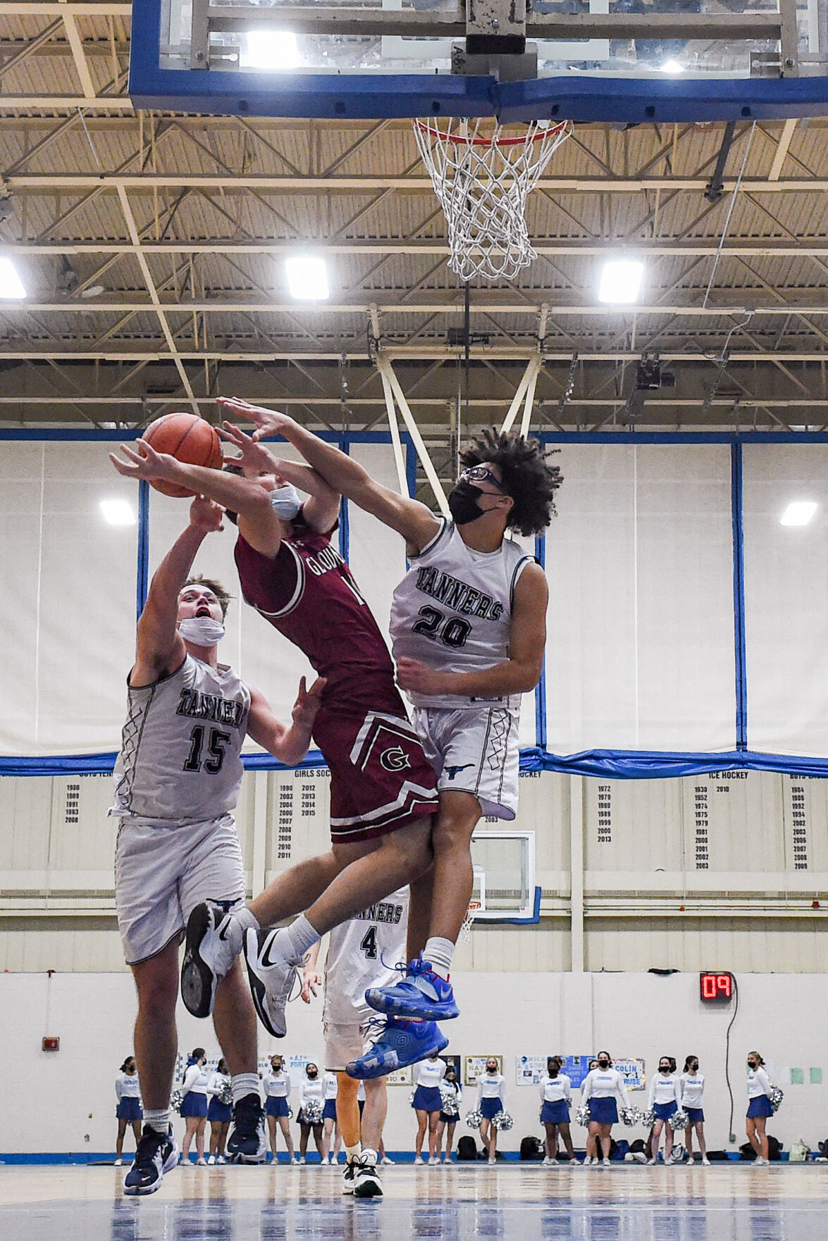 Gloucester at Peabody varsity boys basketball for SN and GDT