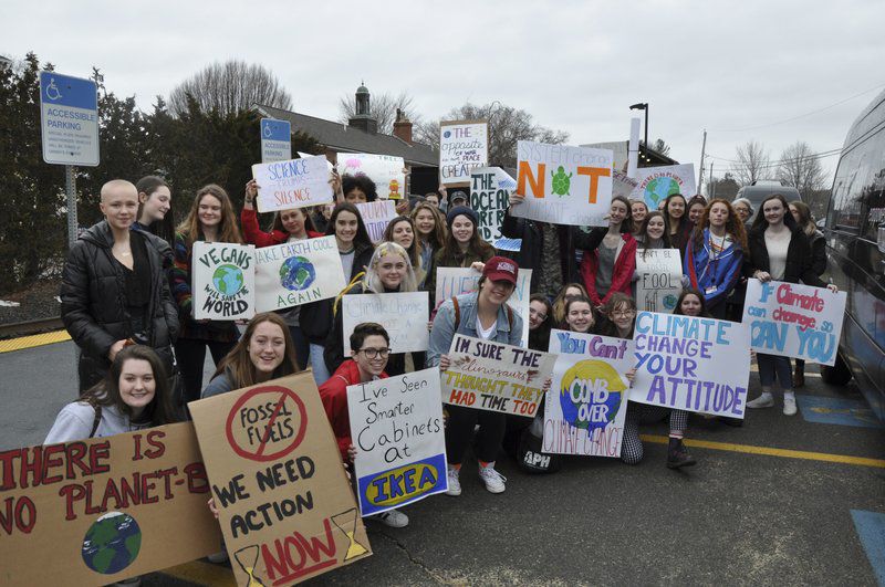 Penguin Hall students strike for climate change Local News