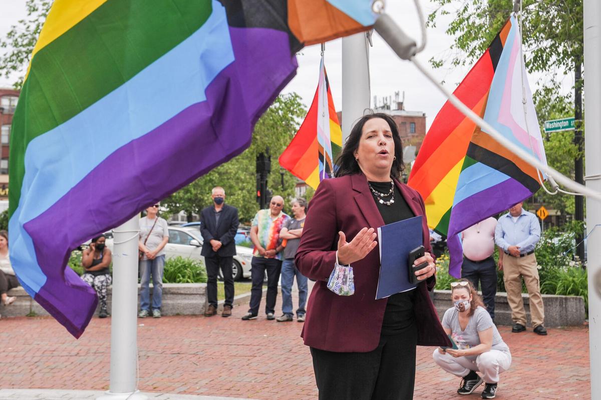 Pride Month flag raising in Salem -- photos for Salem News and Salem Magazine