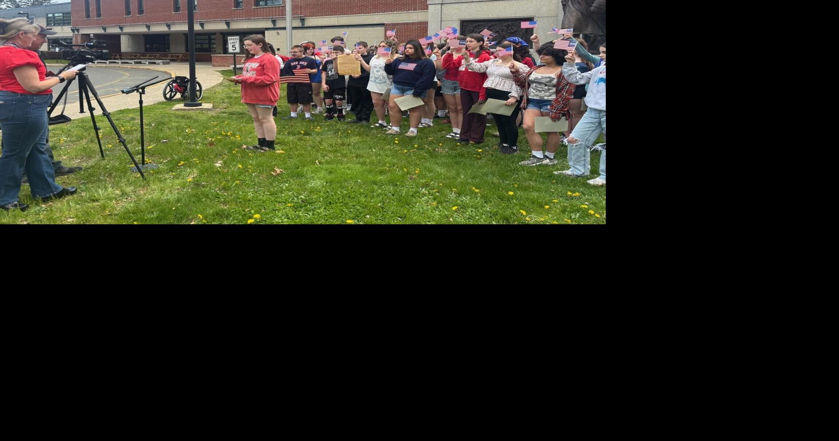 Plenty to declare: Amesbury students film patriotic video for statewide challenge