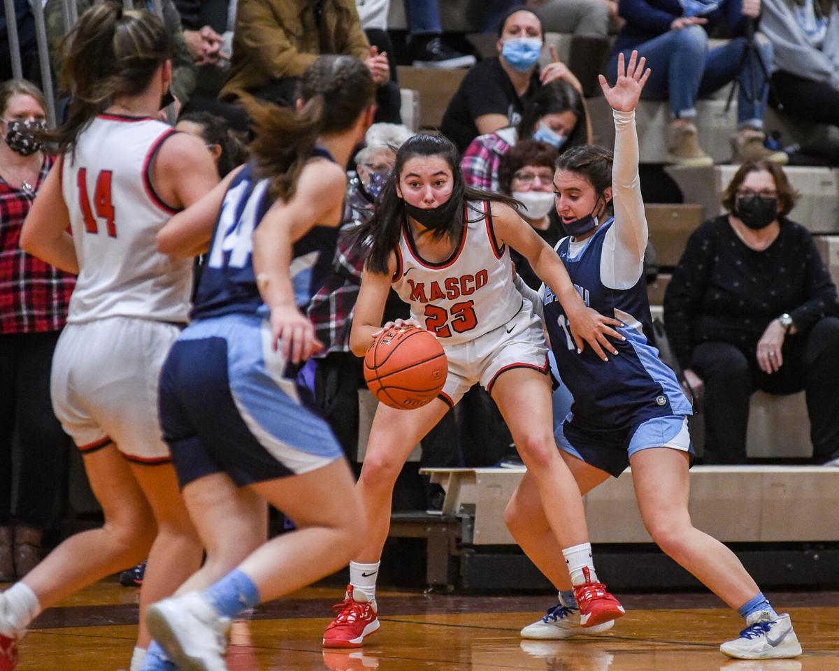 Peabody at Masconomet girls varsity basketball