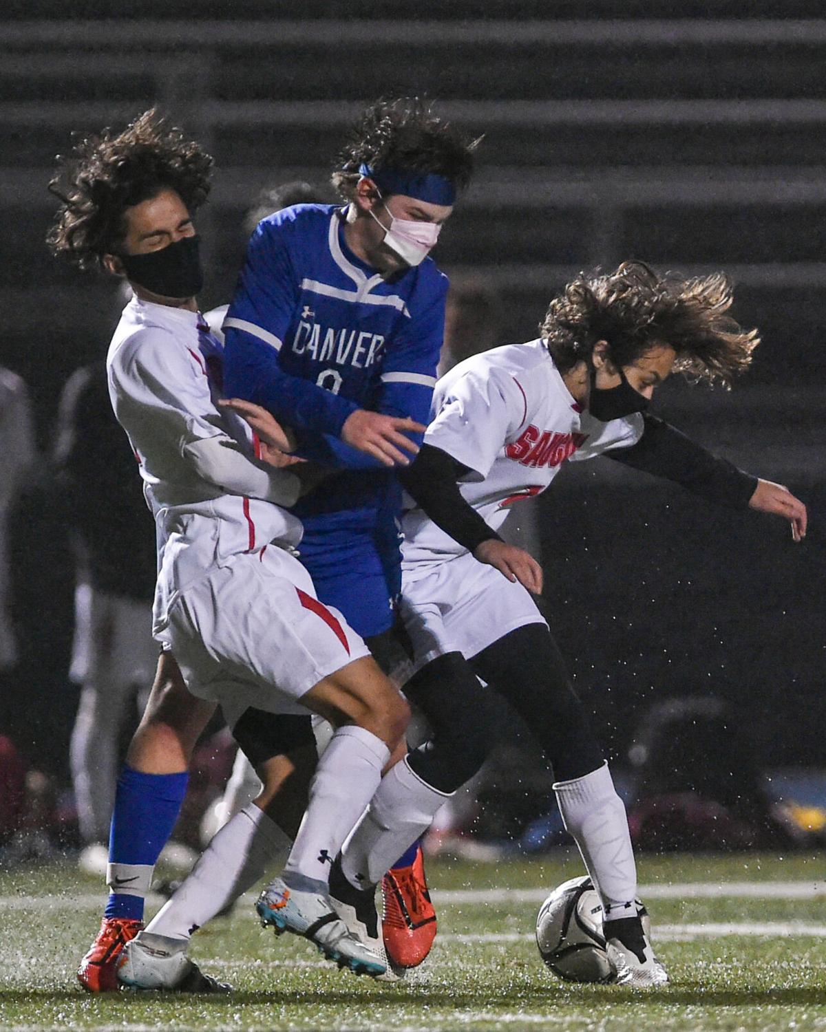 Saugus at Danvers boys varsity soccer game