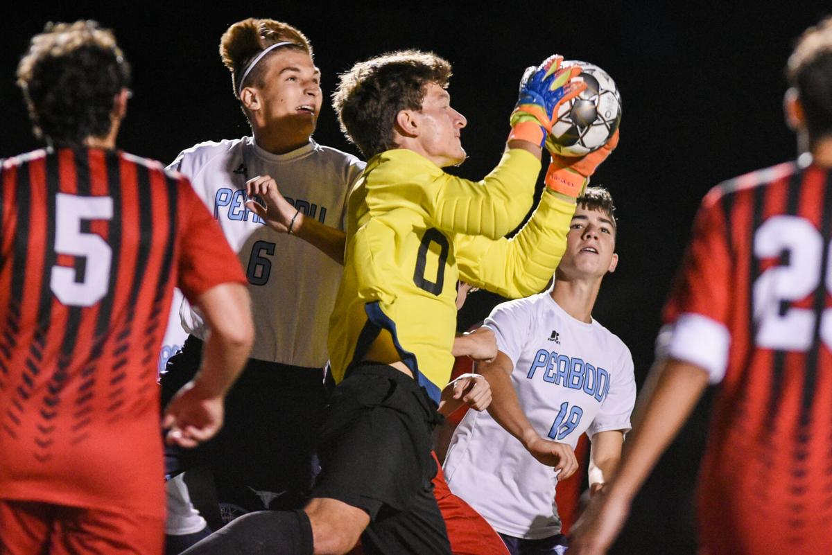 Peabody at Salem varsity boys soccer game