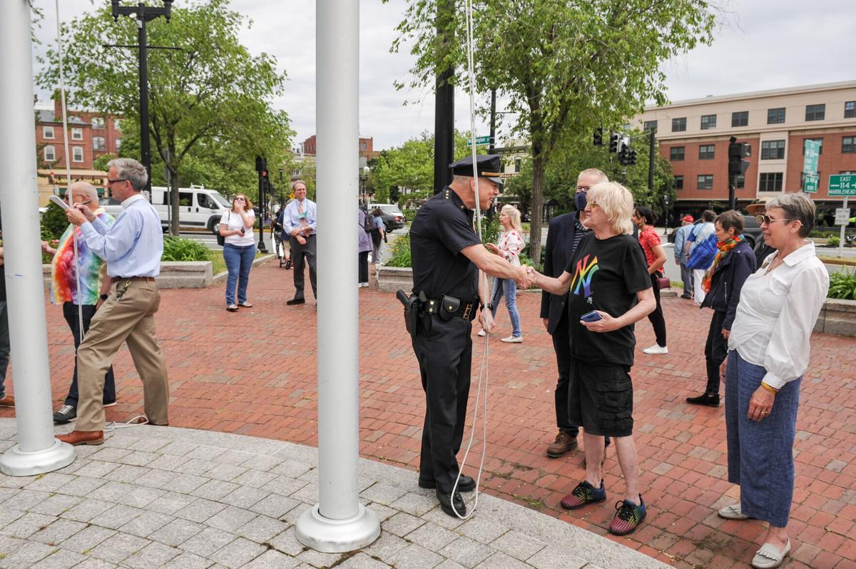 Pride Month flag raising in Salem -- photos for Salem News and Salem Magazine