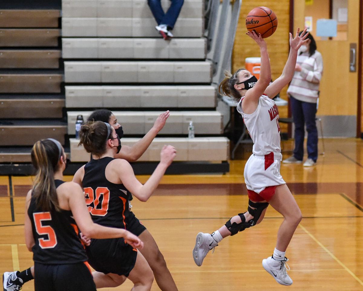 Beverly at Masconomet girls varsity basketball game
