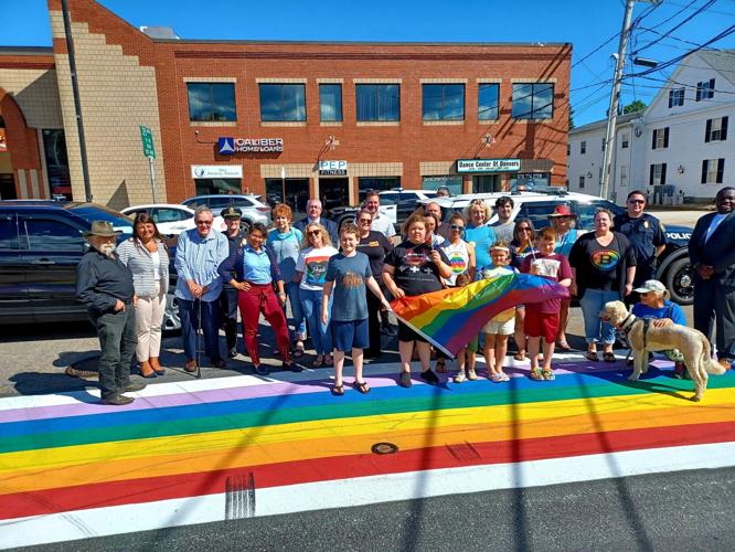 First LGBTQ+ pride crosswalk painted in Danvers | News ...