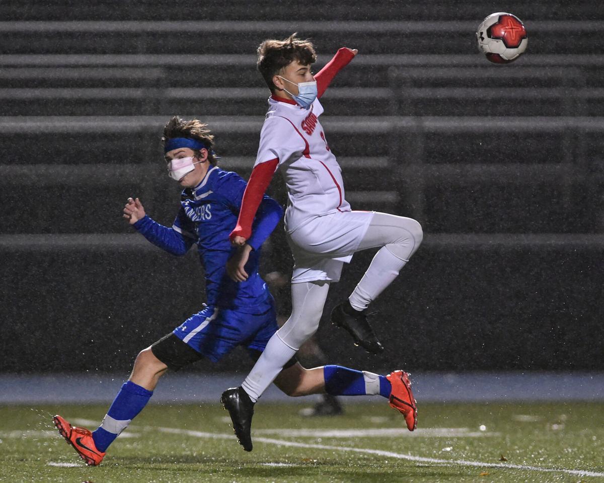 Saugus at Danvers boys varsity soccer game