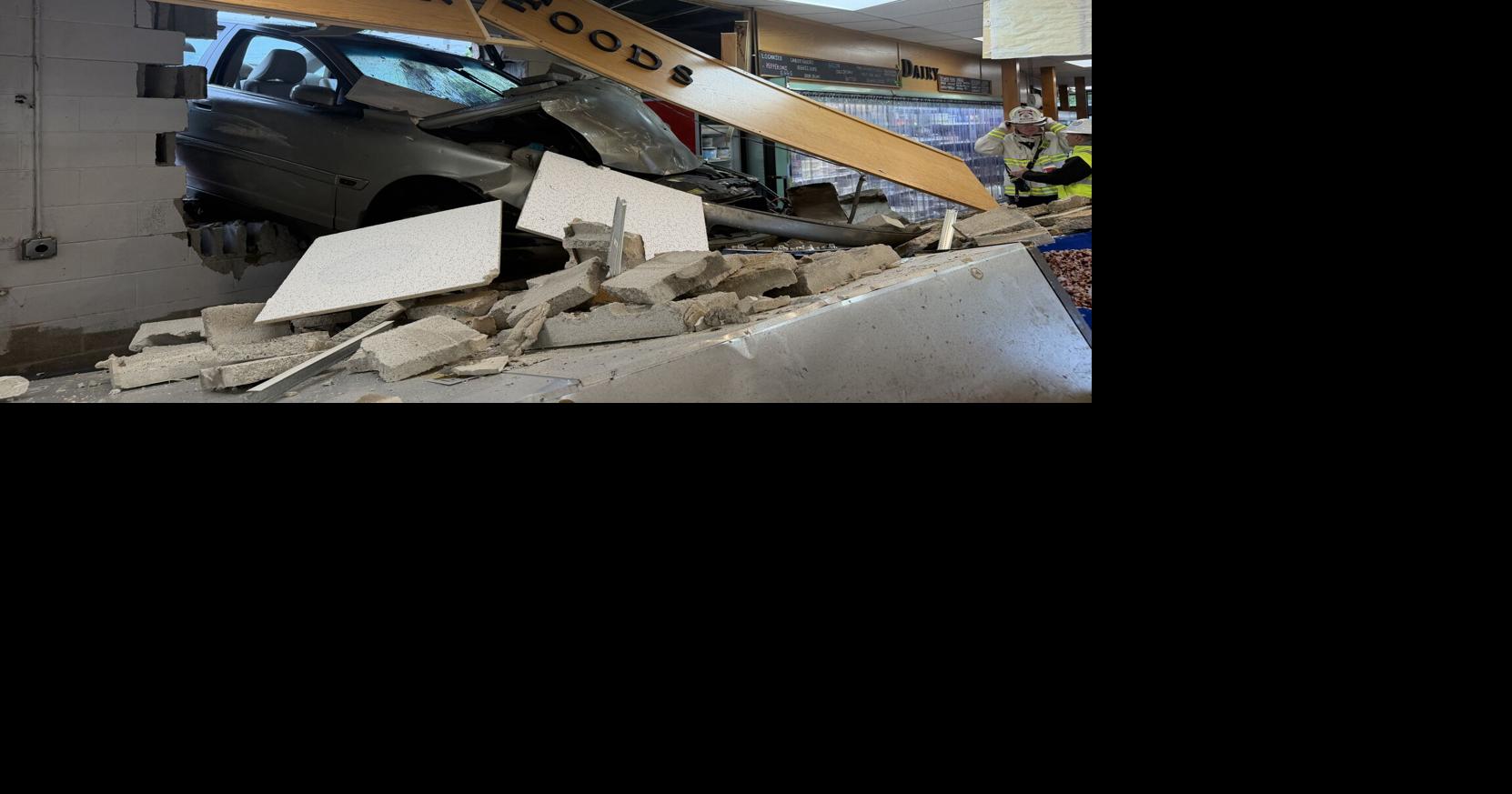 Driver crashes through wall of Peabody meat market