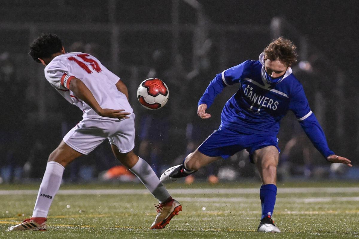 Saugus at Danvers boys varsity soccer game