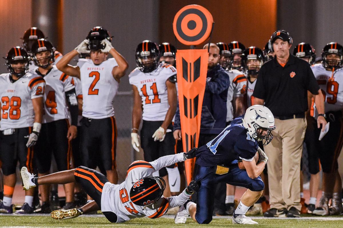 Beverly at Peabody varsity football game