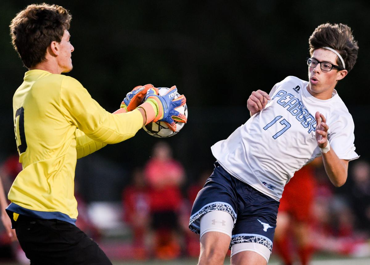 Peabody at Salem varsity boys soccer game