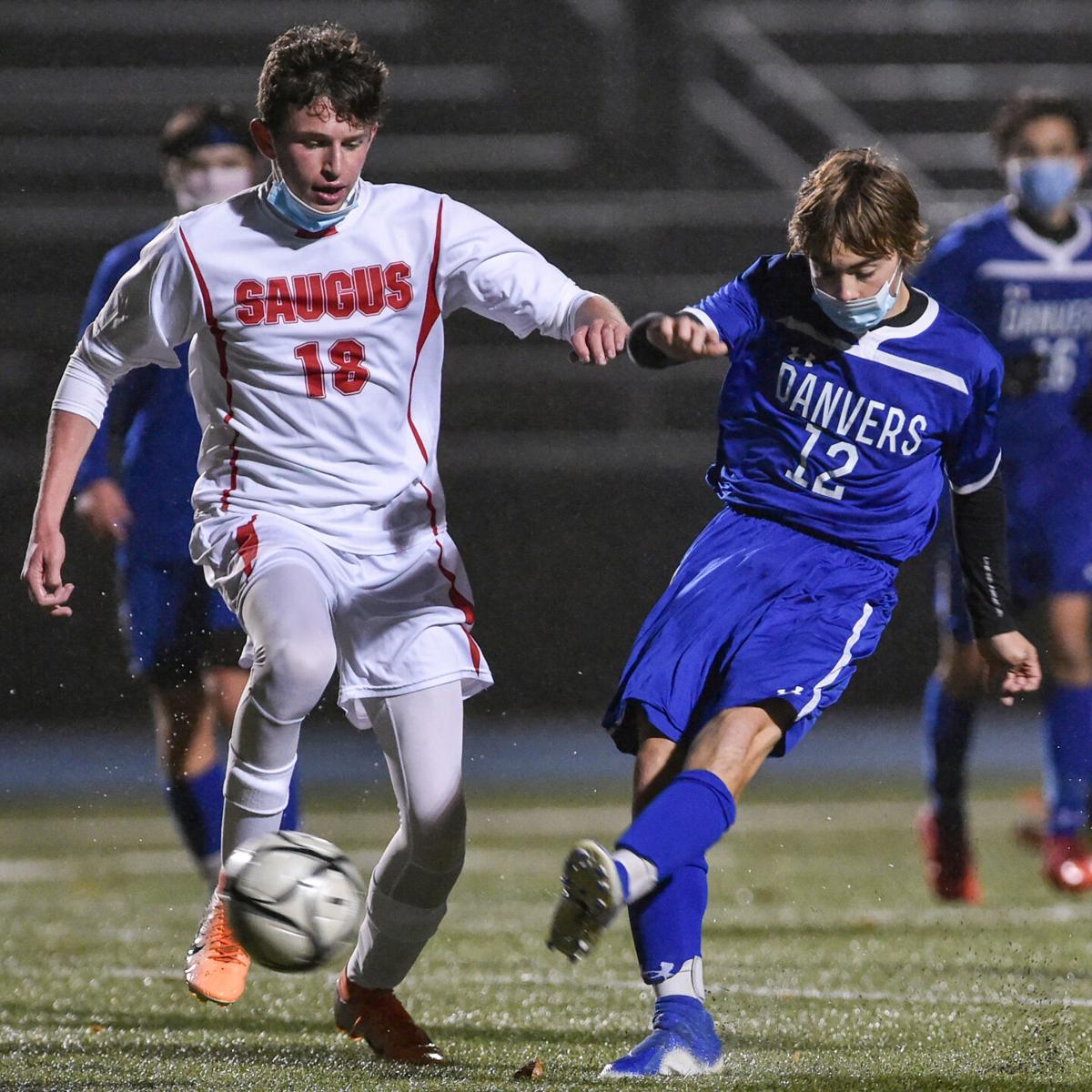 Saugus at Danvers boys varsity soccer game