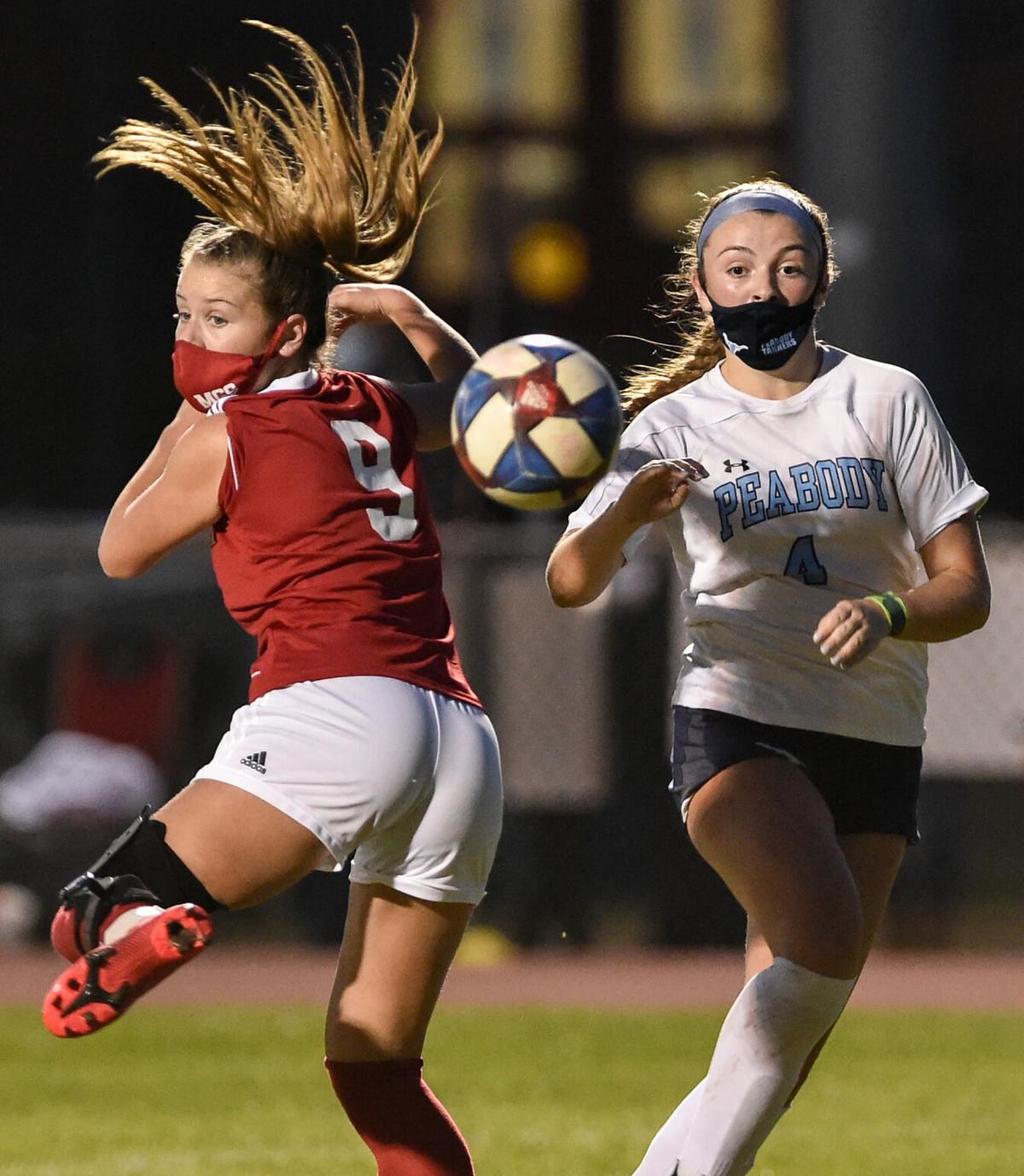 Peabody girls soccer at Masconomet varsity game