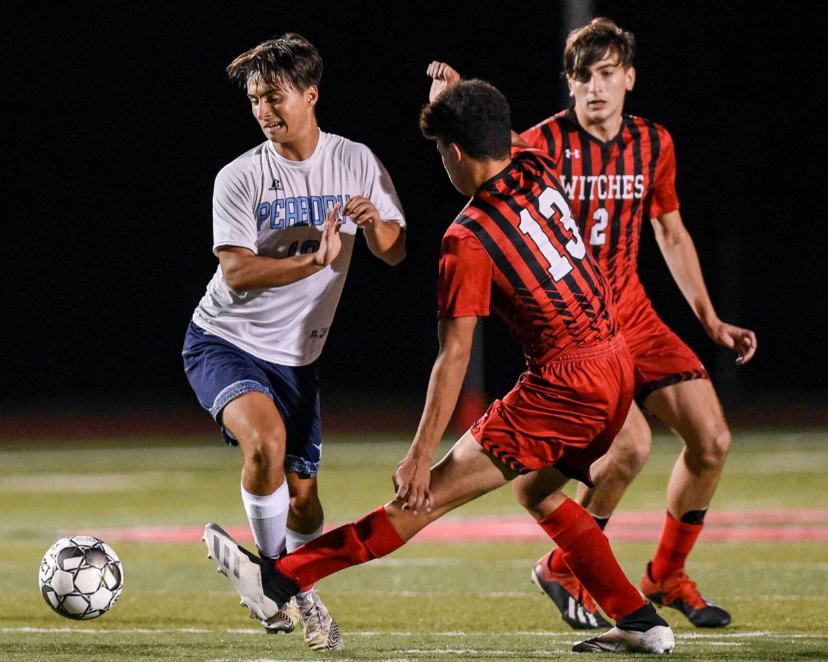 Peabody at Salem varsity boys soccer game