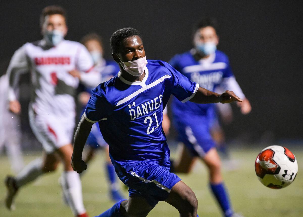 Saugus at Danvers boys varsity soccer game