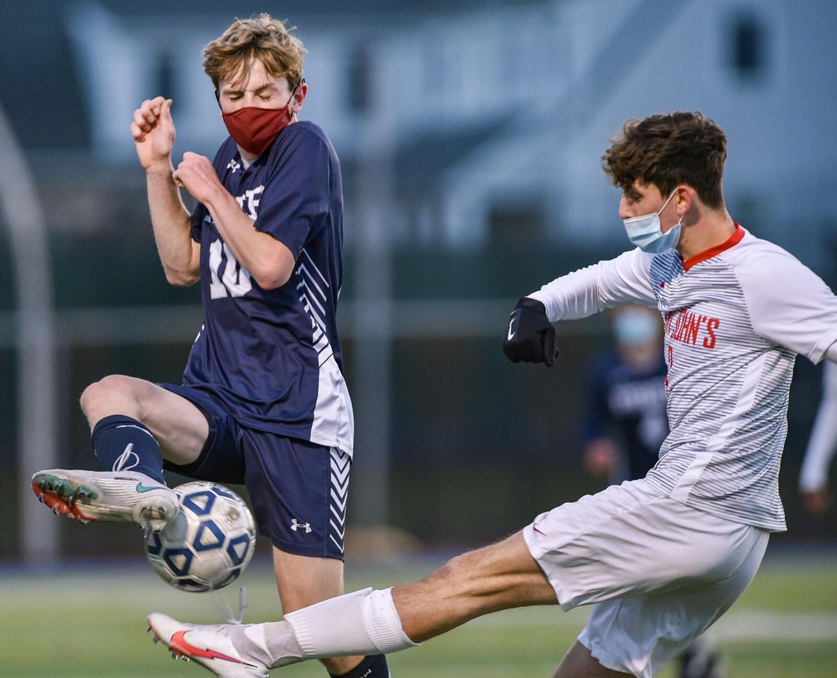 St. John's Prep playoff soccer game at home