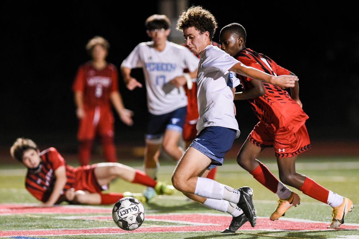 Peabody at Salem varsity boys soccer game