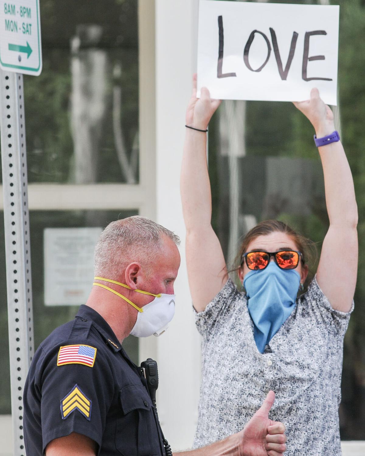 Black Lives Matter rally at Beverly City Hall