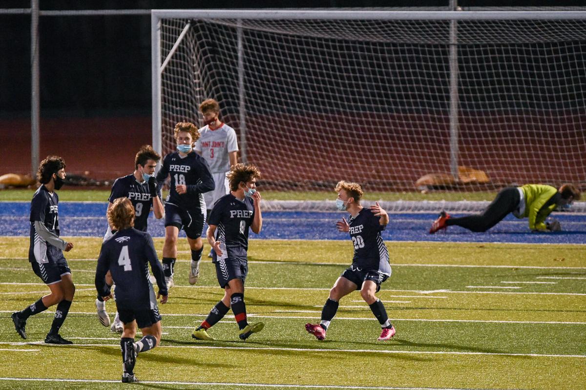 St. John's Prep playoff soccer game at home