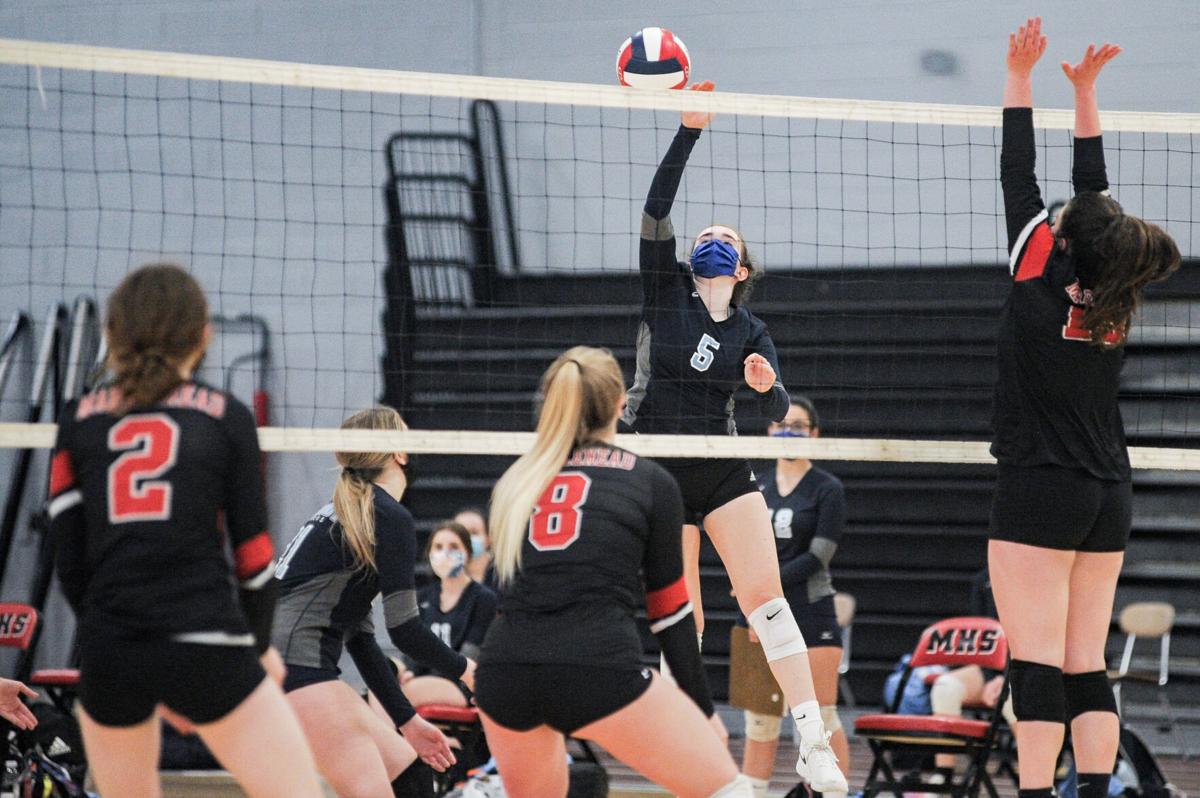 Peabody at Marblehead girls varsity volleyball match