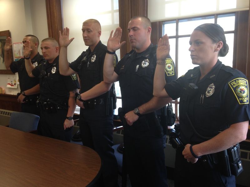 Heard Around Town Five new police officers join the ranks in Peabody