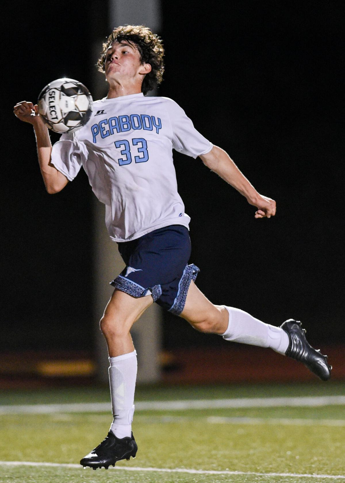 Peabody at Salem varsity boys soccer game