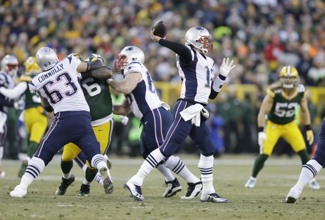 New England Patriots' Tom Brady during the first half.