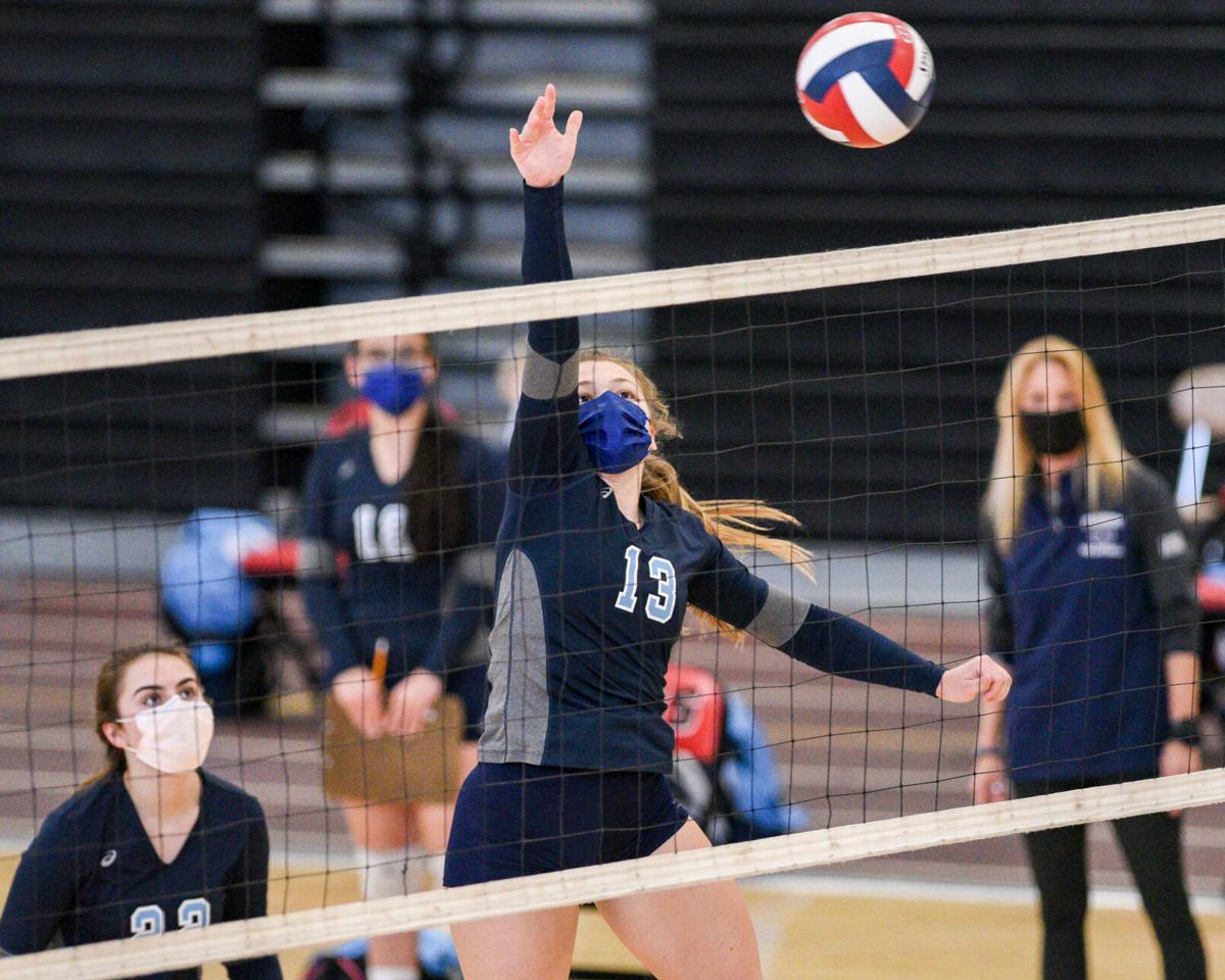 Peabody at Marblehead girls varsity volleyball match