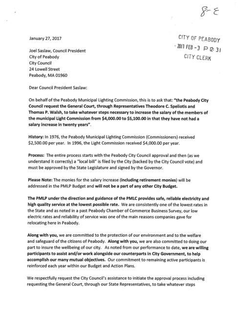 Peabody Light Commissioners Try Again For A Raise Local News
