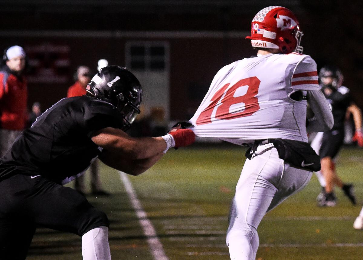 Marblehead playoff football game vs. Marblehead in Division 3 North quarterfinals
