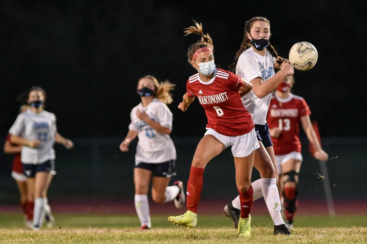 Peabody girls soccer at Masconomet varsity game